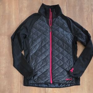 Marmot Black Jacket with Pink Trim
